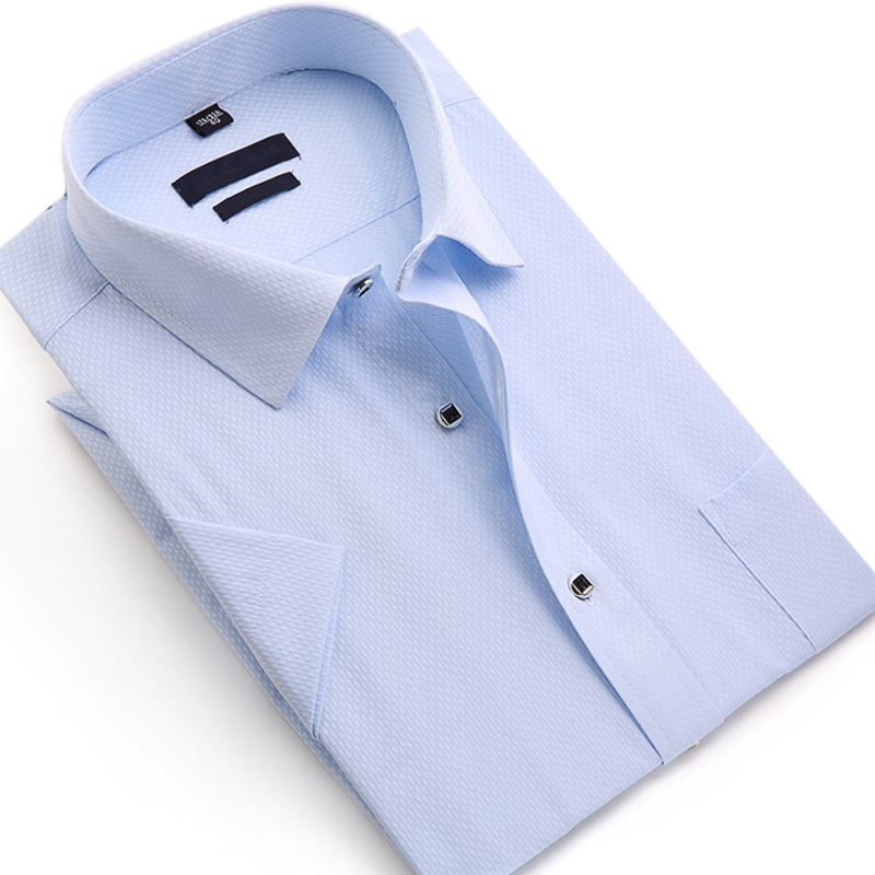 Men's Print Short Sleeve Business Casual Shirt